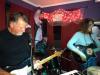 Dave Sherman (rt.) impressed the Bourbon St. crowd singing w/ Michael & Jay (Reform School) Wed. night. photo by Terry Sullivan